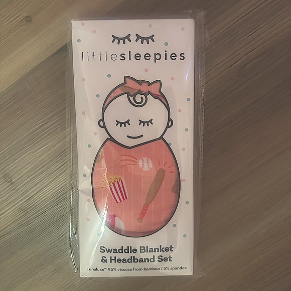 Little Sleepies Other - Little Sleepies baseball swaddle set